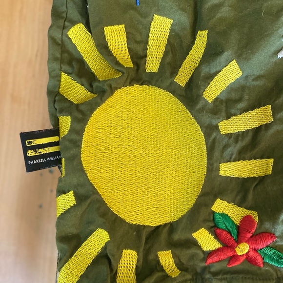 Adidas X Pharrell Williams camp embroidered cotton button up shirt - Picture 7 of 16